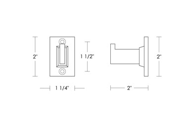 Metropolitan Small Bath Hook